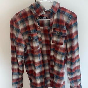 Plaid button up long sleeve
